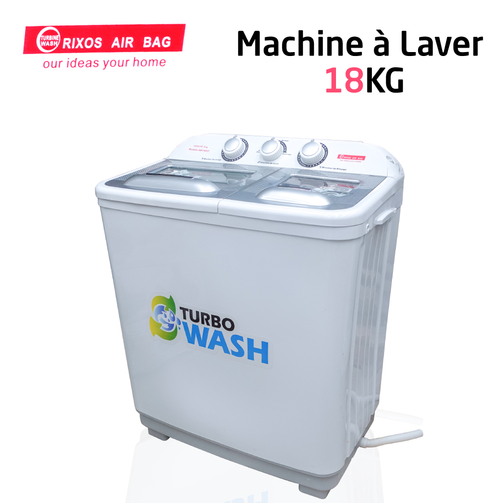 آلة غسيل منزلية ذو جودة عالية بقدرة إستيعاب 18كغ RIXOS AIR BAG Machine A  Laver Avec Capacité De 18KG AW1800T – هايلة ماركت